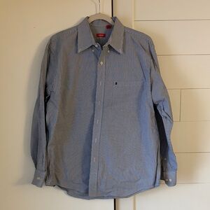 Izod Light Blue Pinstripe Button-Down Shirt